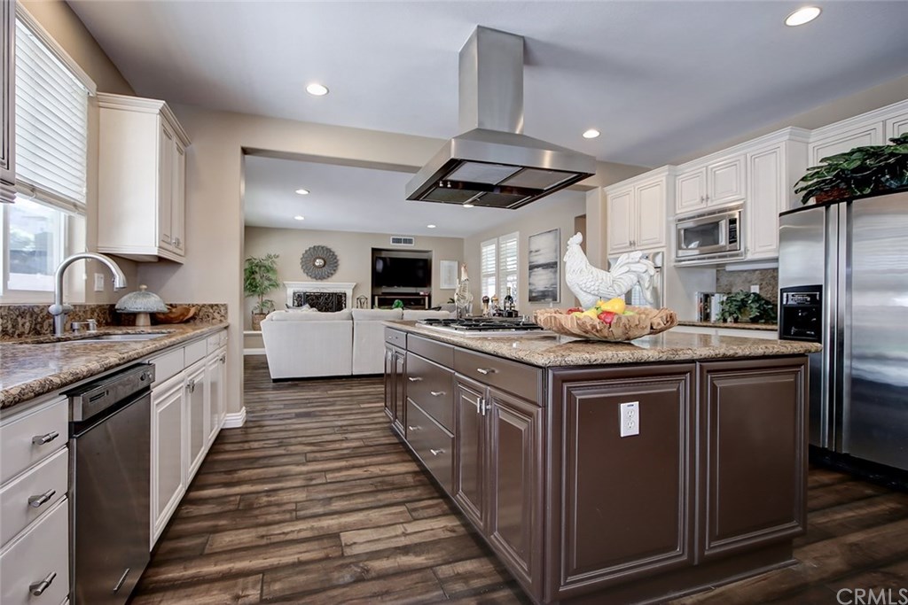 2911 Hawk Pointe Drive Fullerton, CA 92833 - Photo 24 of 55 Main Floor Kitchen Area with Open Access to Adjacent Family Room.