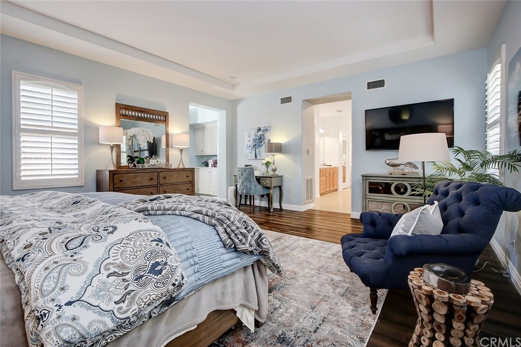 2911 Hawk Pointe Drive Fullerton, CA 92833 - Photo 32 of 55 2nd Floor Master Suite Area with View to Entry, Work Space, and Adjacent Master Bathroom Area.