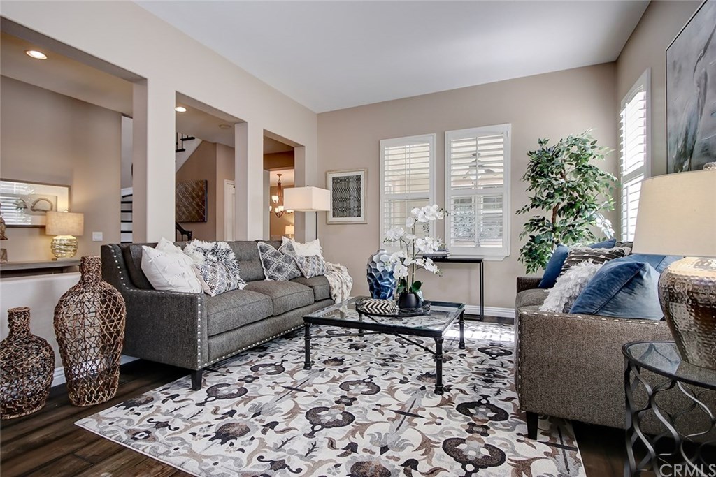 2911 Hawk Pointe Drive Fullerton, CA 92833 - Photo 7 of 55 Main Floor Formal Living Area with View to Adjacent Entry Hallway.