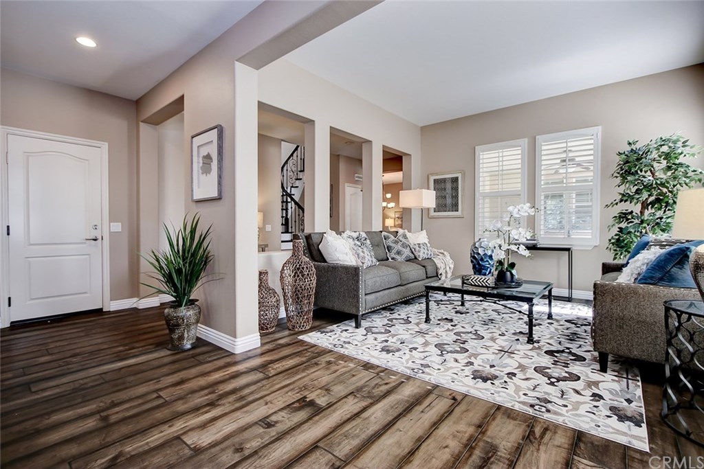 2911 Hawk Pointe Drive Fullerton, CA 92833 - Photo 8 of 55 Main Floor Formal Living Area with View to Interior Garage Access Door.