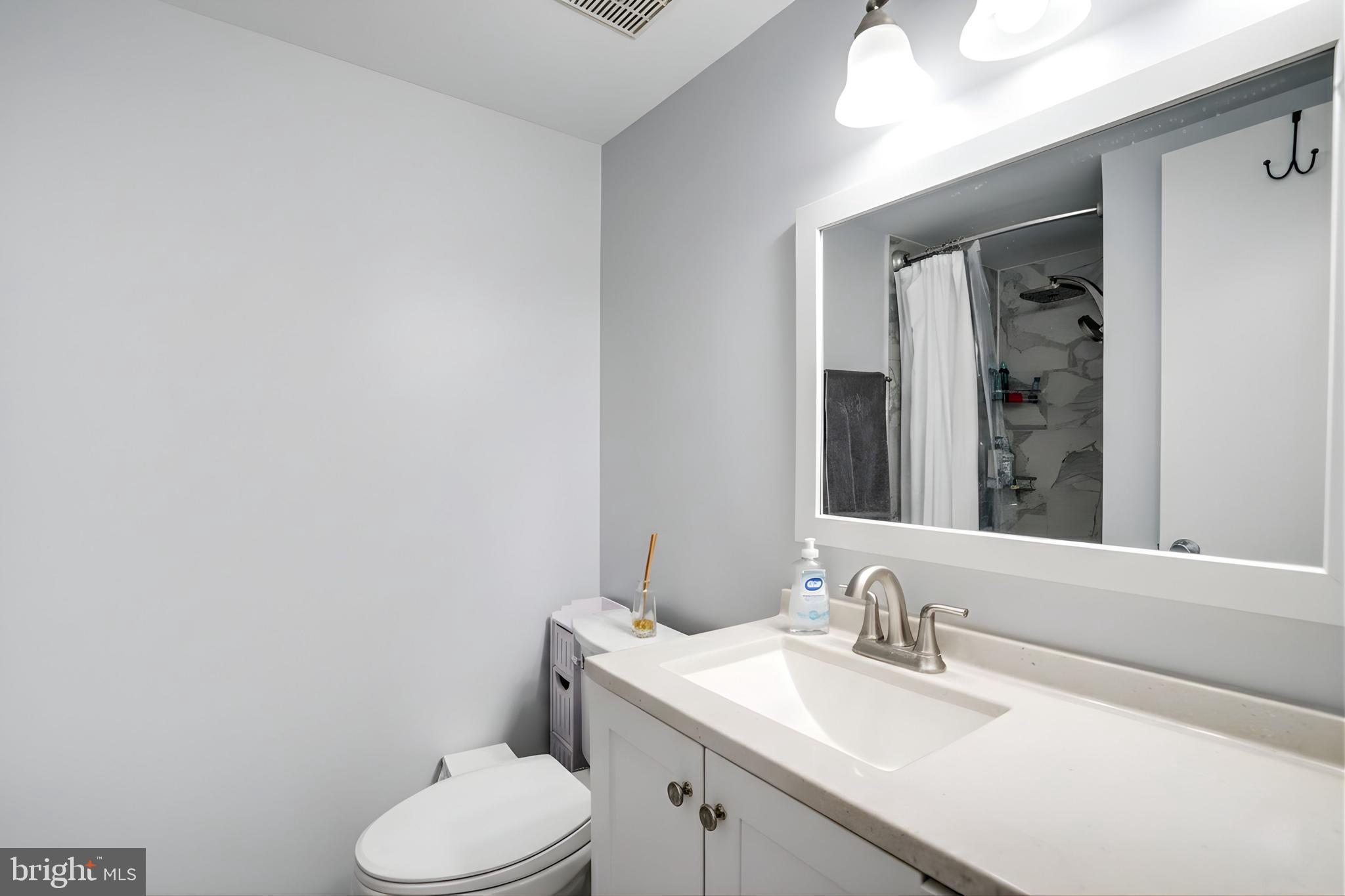 6240 Edsall Road, Unit 202 Alexandria, VA 22312 - Photo 11 of 13 a bathroom with a sink vanity mirror and toilet