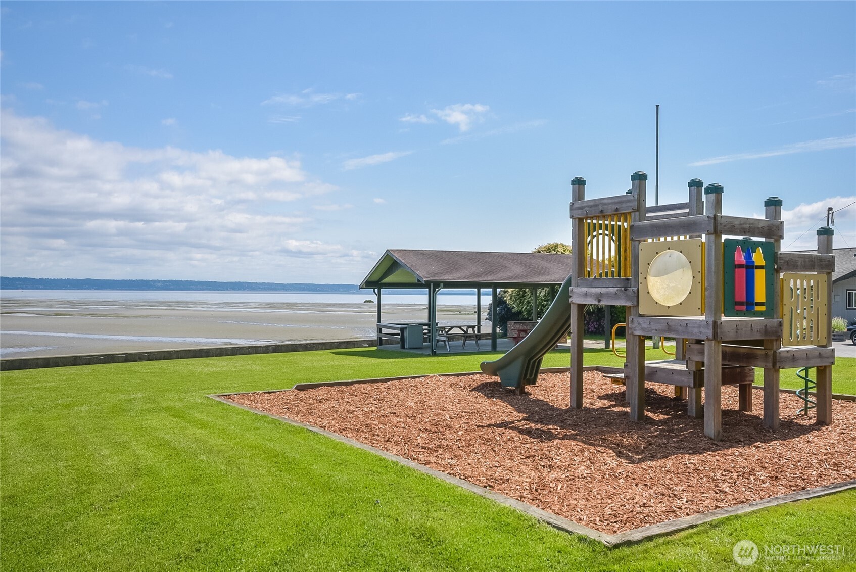 7822 Songbird Way Clinton, WA 98236 - Photo 35 of 38 a view of a park with slide