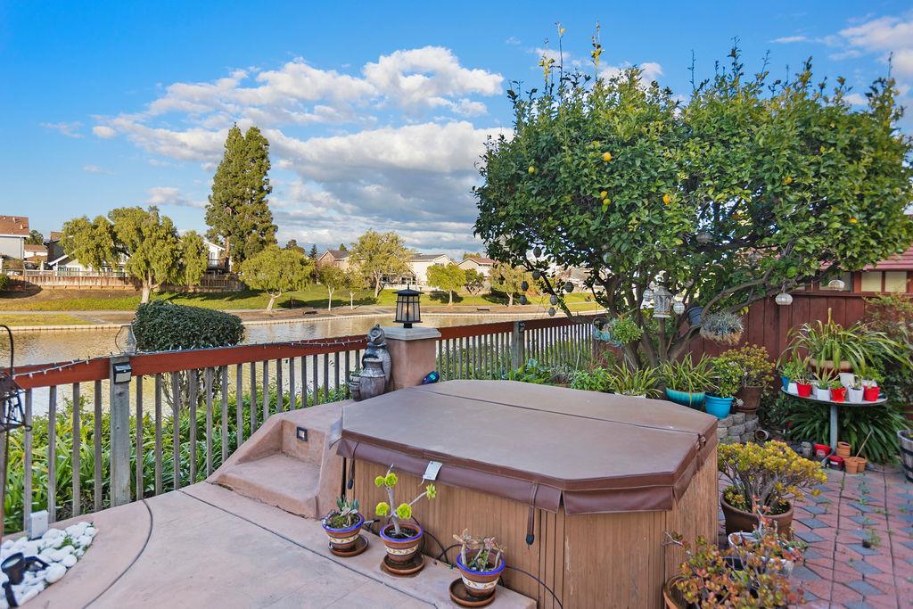 35664 Lundy Drive Newark, CA 94560 - Photo 29 of 34 a view of a patio with furniture and a garden