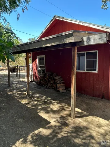a storage room with furniture