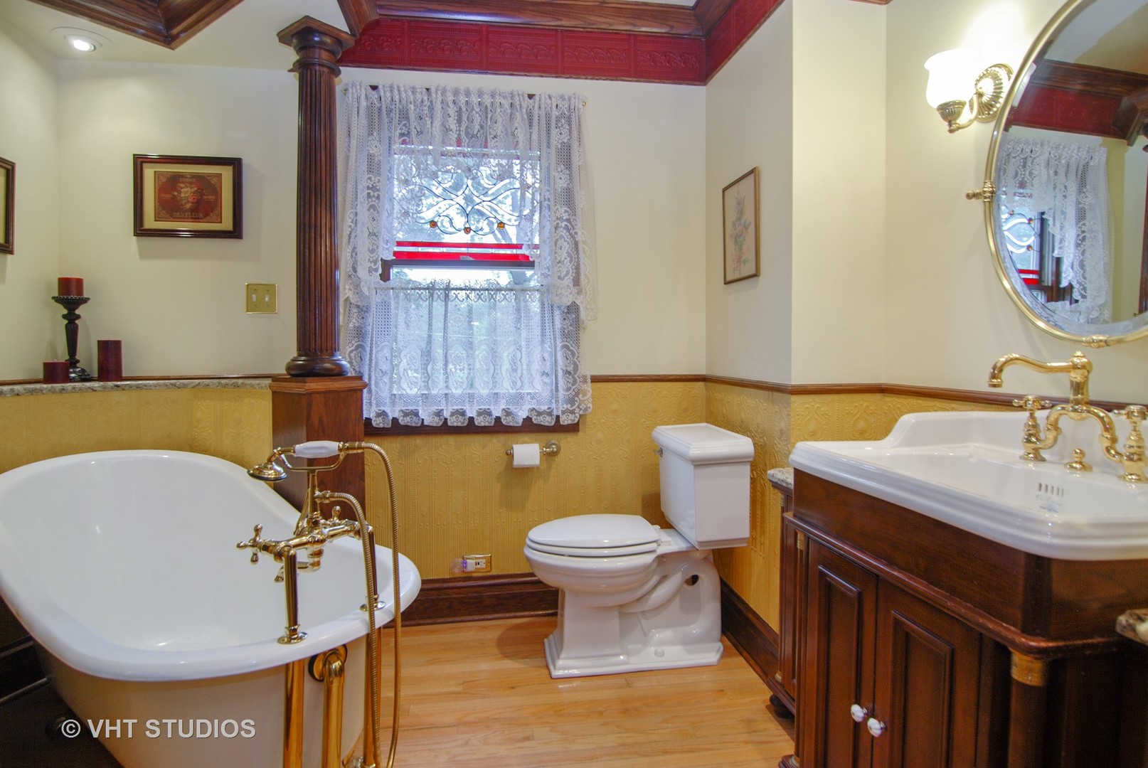 460 Shenstone Road Riverside, IL 60546 - Photo 11 of 23 a bathroom with a sink and a mirror