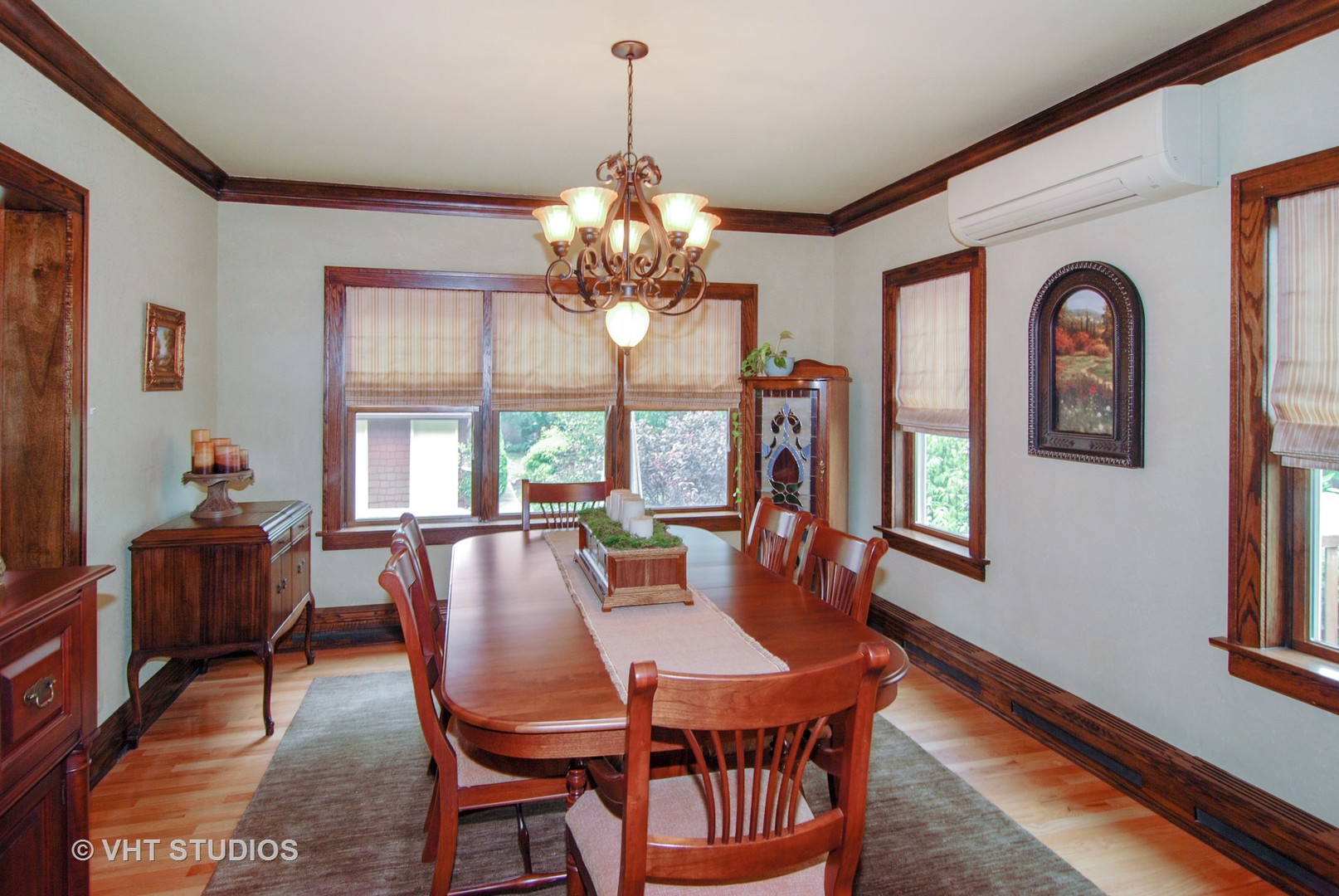 460 Shenstone Road Riverside, IL 60546 - Photo 5 of 23 a dining room with furniture a chandelier and window