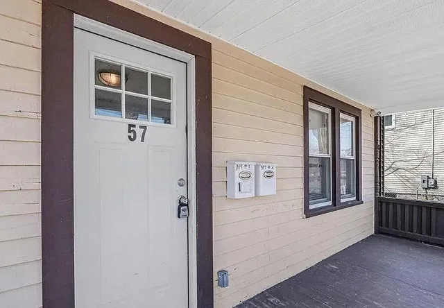 a view of front door of a house