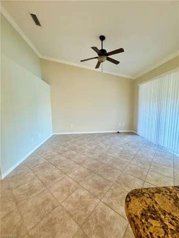 a view of a big room with carpet