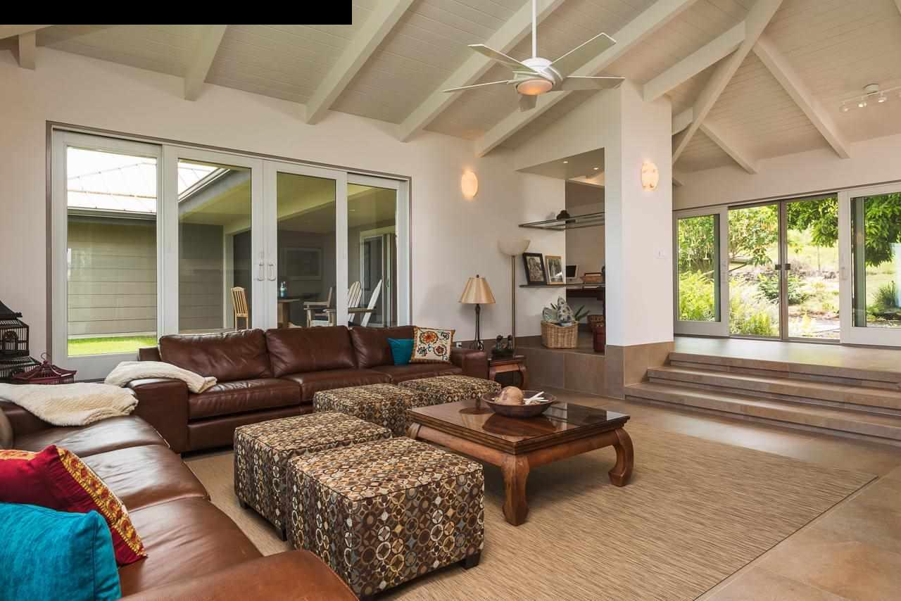 8037 Kula Highway Kula, HI 96790 - Photo 6 of 30 a living room with furniture and a large window