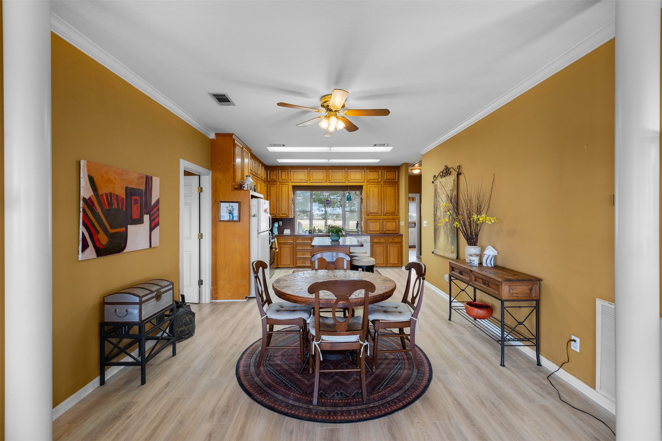 2346 Bruno Road Schulenburg, TX 78956 - Photo 14 of 49 a living room with furniture and a chandelier
