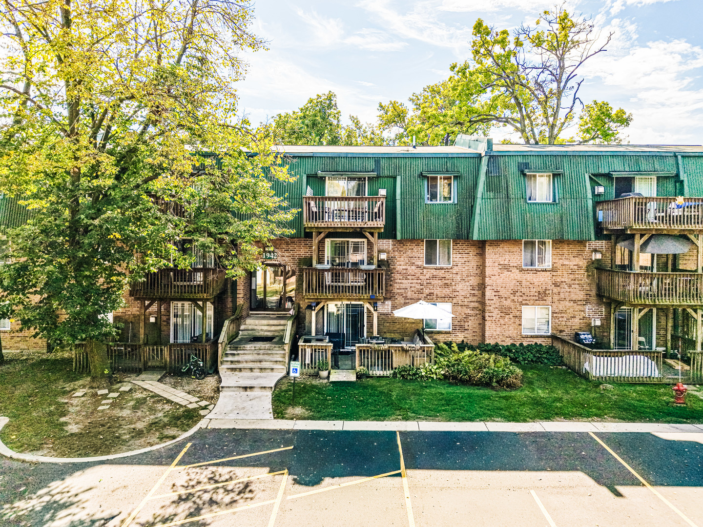 front view of house with a patio