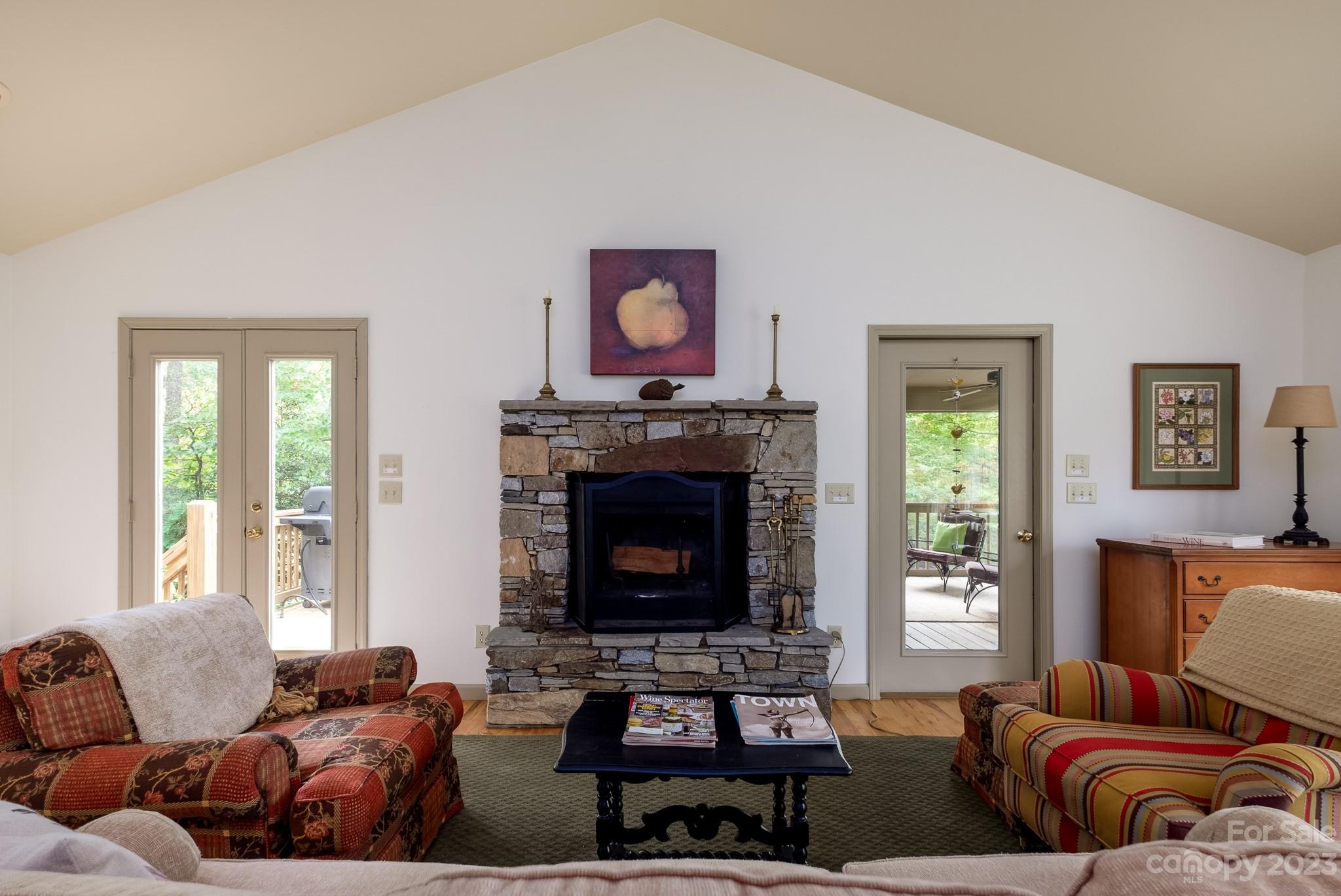 122 Columbine Way Cleveland, SC 29635 - Photo 5 of 28 a living room with furniture and a fireplace