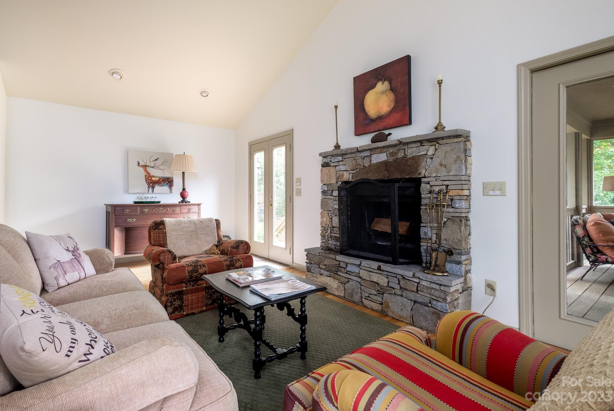 122 Columbine Way Cleveland, SC 29635 - Photo 7 of 28 a living room with furniture and a fireplace