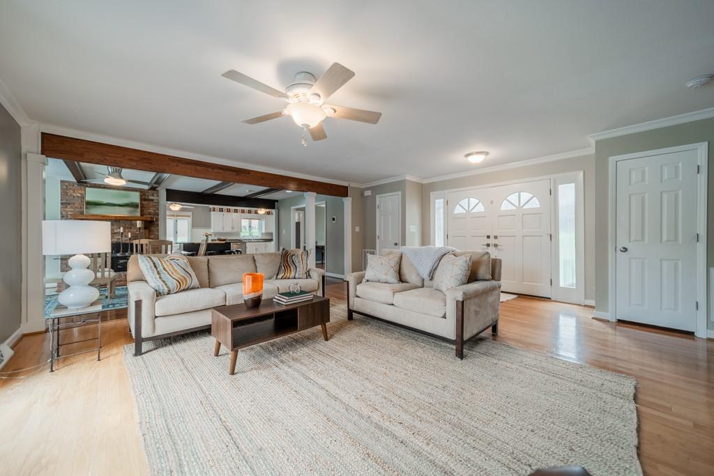 5111 Rounding Run Road Charlotte, NC 28277 - Photo 3 of 35 a living room with furniture and a large window
