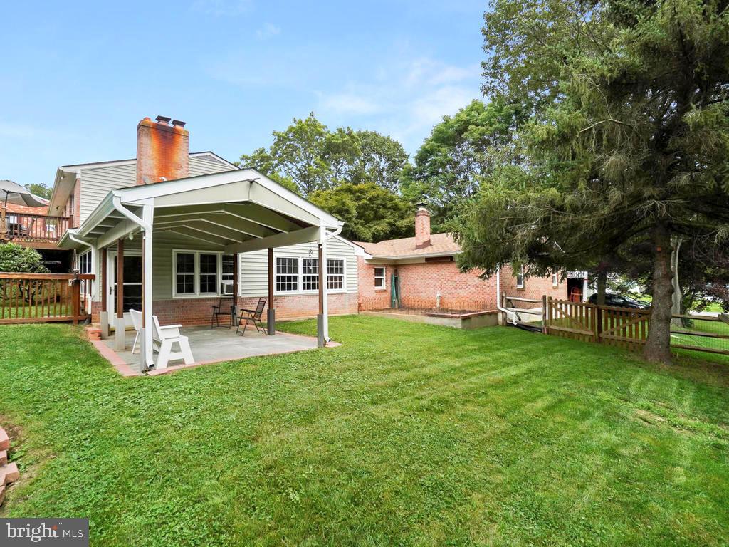 Private covered patio