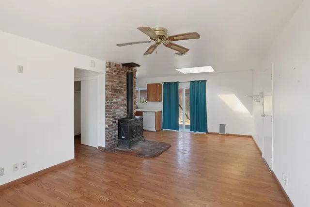 a view of a livingroom with a staircase