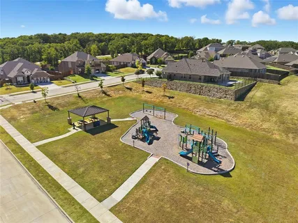 a view of a swimming pool with a lake view