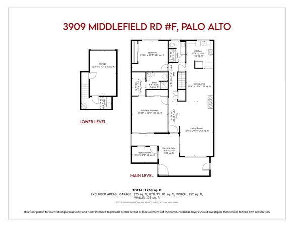 $1,199,000 | 3909 Middlefield Road, Unit F, Palo Alto, CA 94303