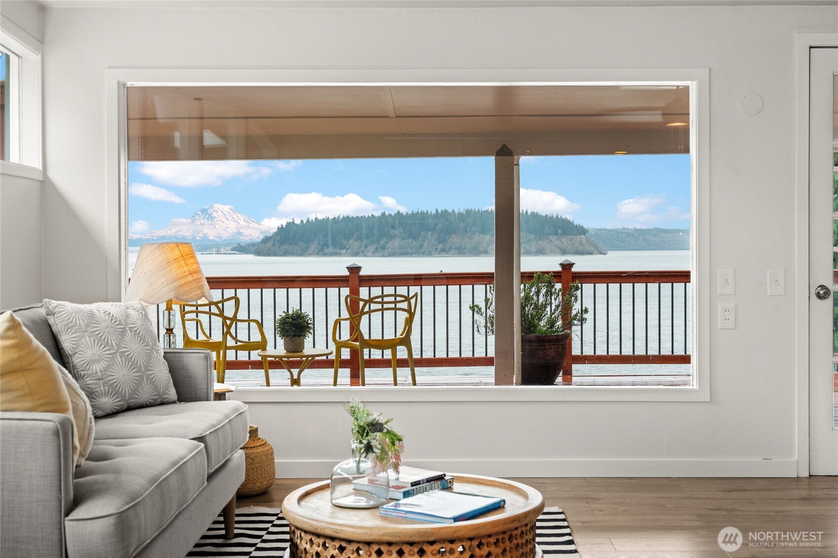 1908 Lybecker Road Northwest Gig Harbor, WA 98332 - Photo 10 of 40 a living room with furniture and a large window
