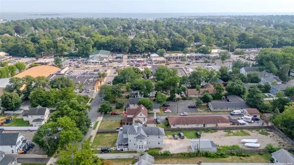 an aerial view of a city with lots of residential buildings