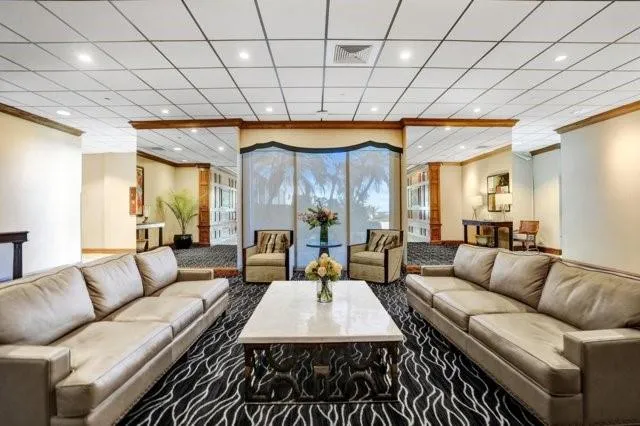 a store with outdoor seating area