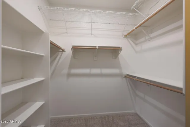 a close view of closet