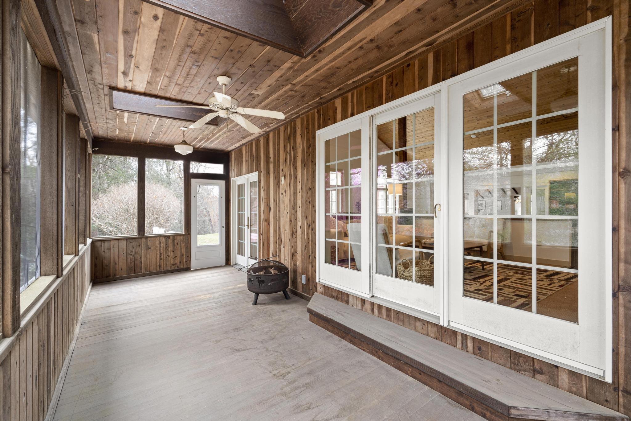 381 West Mountain Road Ridgefield, CT 06877 - Photo 29 of 35 a view of an empty room with a balcony
