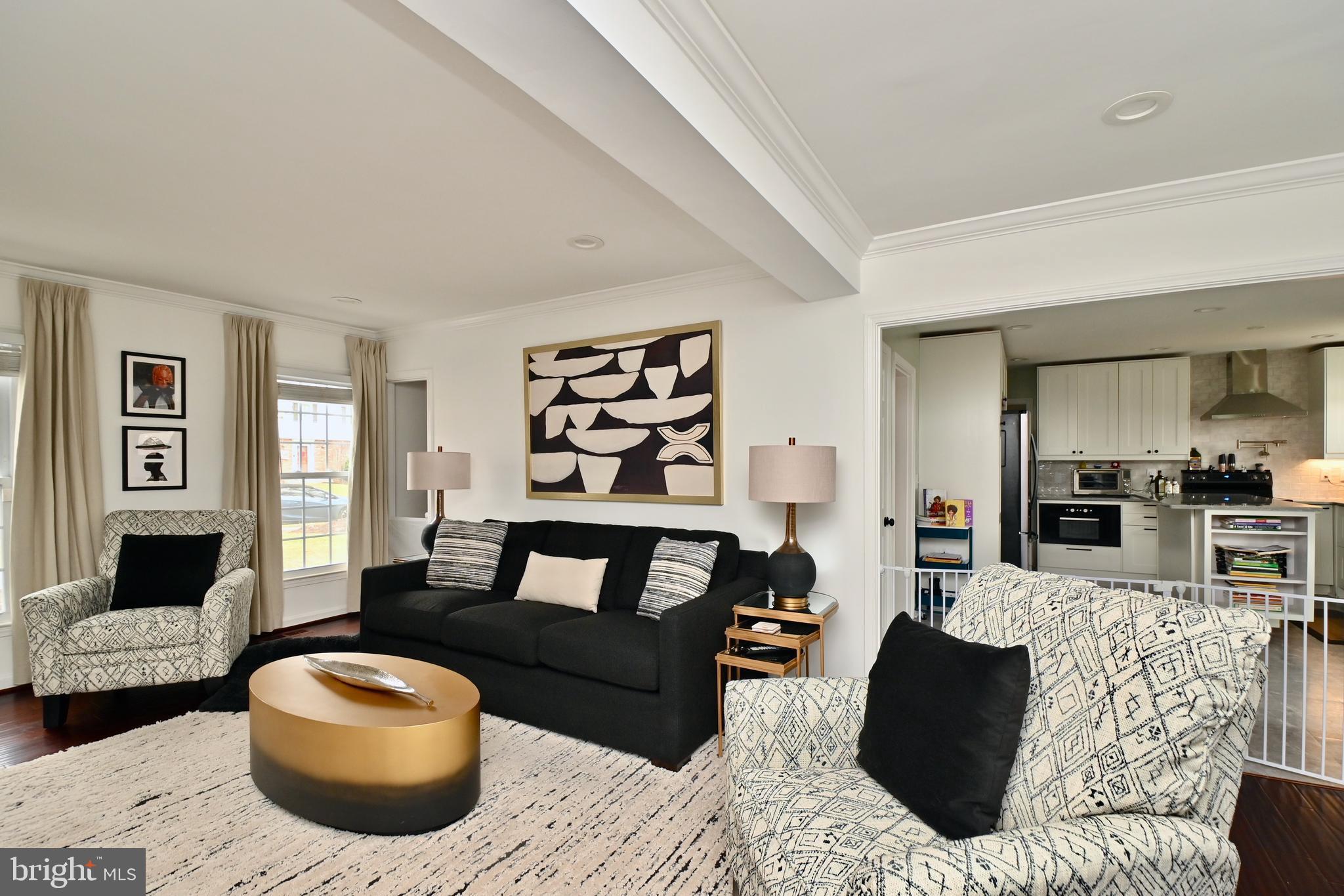 6431 Forest Road Landover, MD 20785 - Photo 9 of 42 a living room with furniture and a fireplace