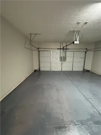 a view of a garage