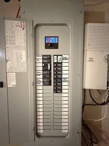 a view of a bathroom with a window