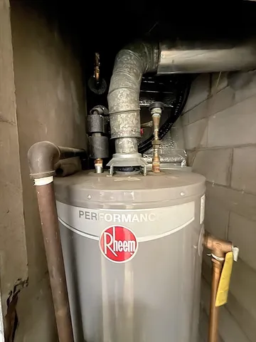 a view of water heater room