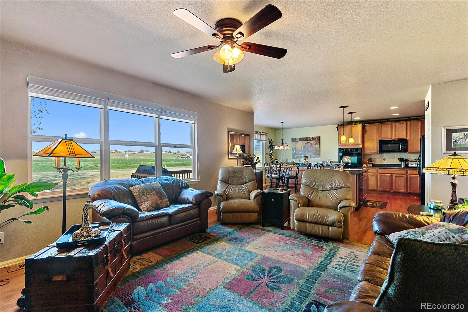8151 Raspberry Drive Frederick, CO 80504 - Photo 14 of 35 a living room with furniture and a floor to ceiling window