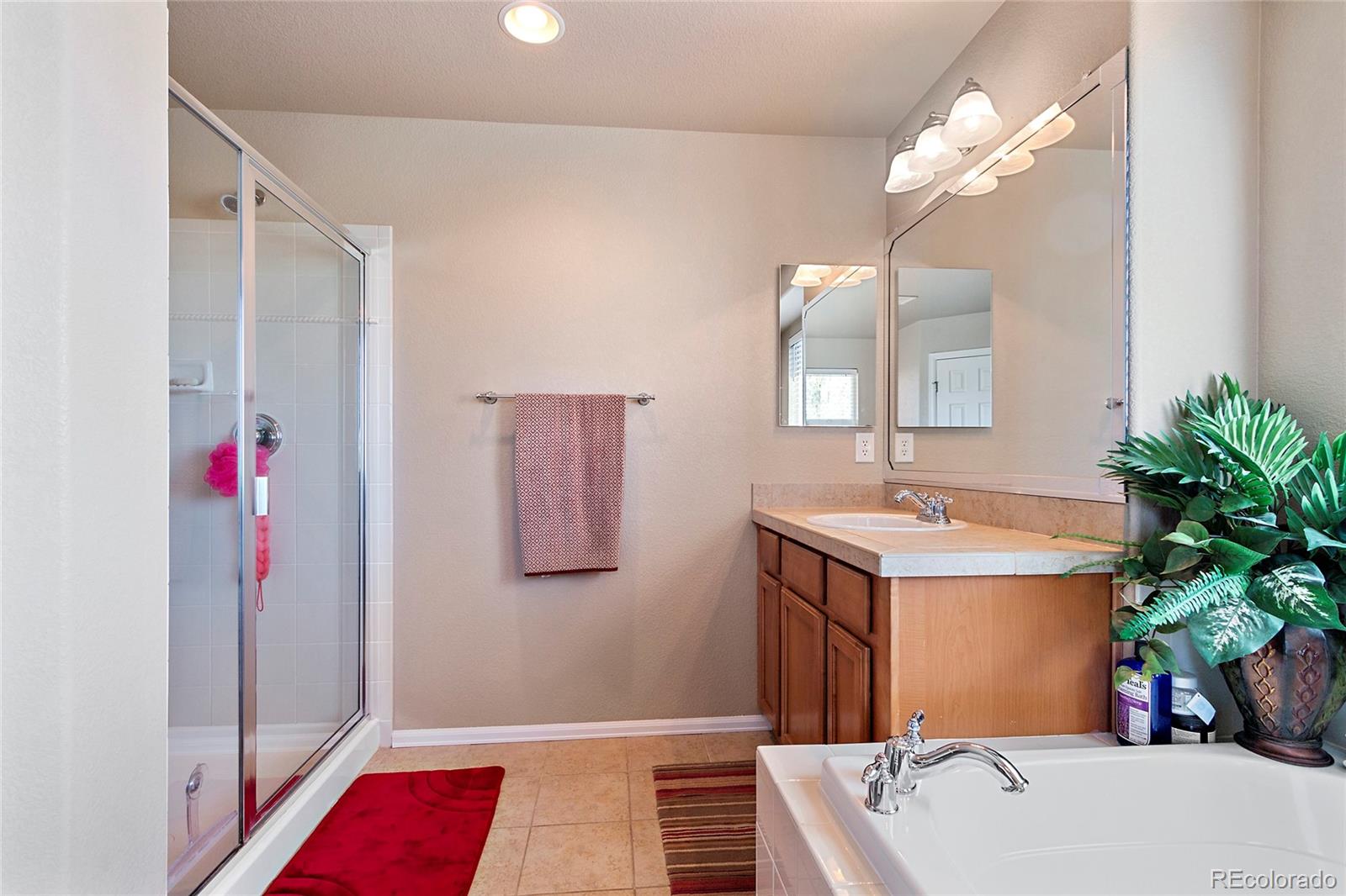 8151 Raspberry Drive Frederick, CO 80504 - Photo 24 of 35 a bathroom with a sink vanity and a mirror