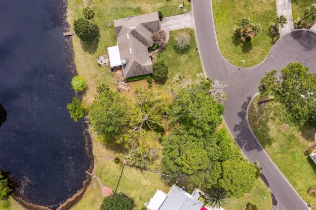 a bird view of a garden