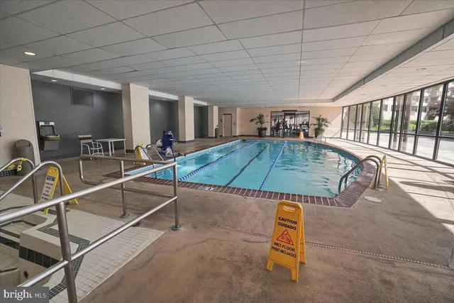 a room with gym equipment