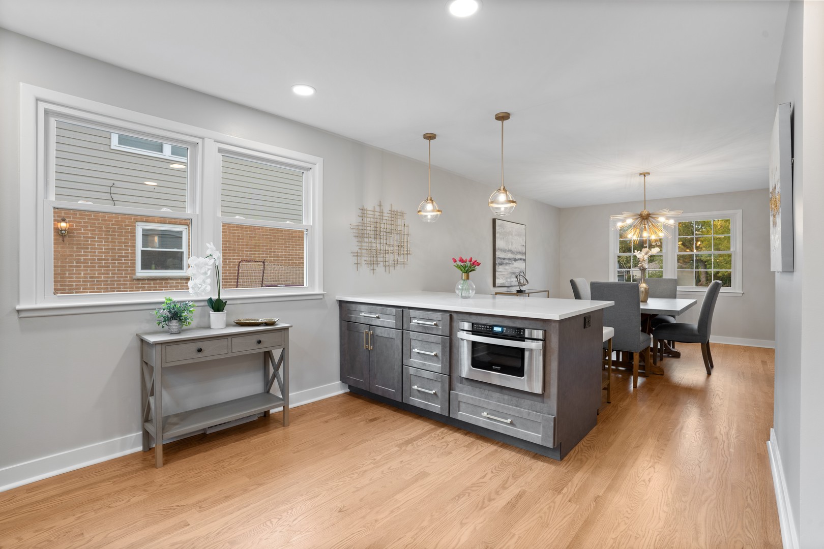 215 45th Street Western Springs, IL 60558 - Photo 22 of 46 a kitchen with a sink and a stove top oven