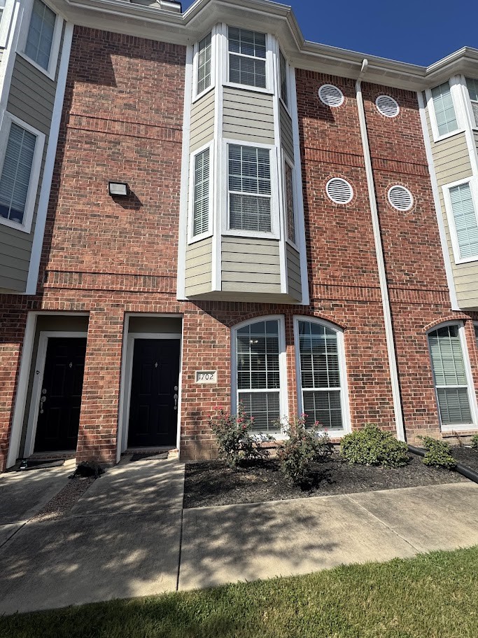 a front view of a house