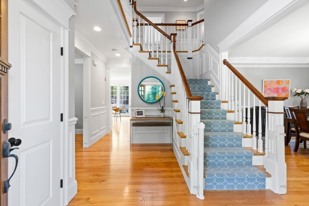 9 Morningside Road Needham, MA 02492 - Photo 4 of 42 a view of entryway and hall with wooden floor