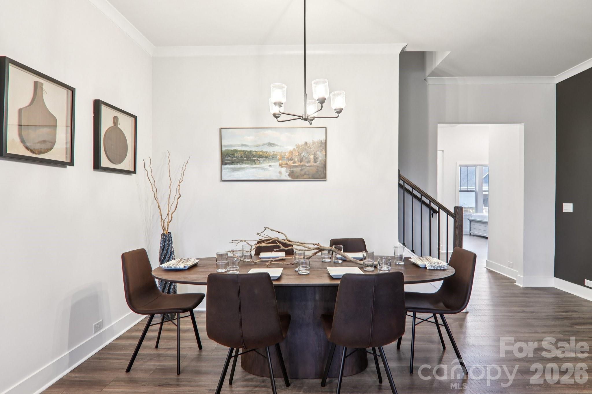201 Piney Wds Road Fletcher, NC 28732 - Photo 5 of 47 a view of a dining room with furniture window and wooden floor