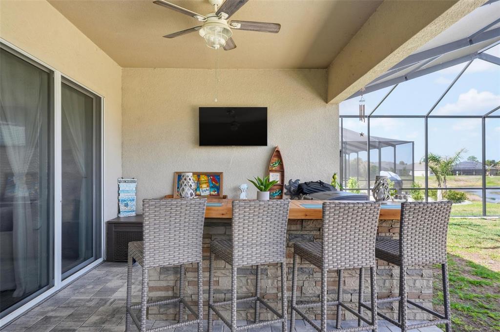 9013 Mississippi Run Weeki Wachee, FL 34613 - Photo 46 of 99 a view of a dining room with furniture window and outside view