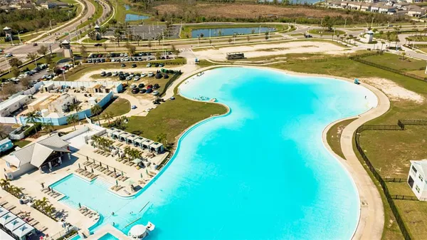 an aerial view of a city