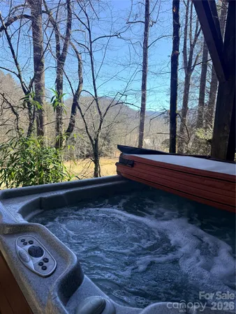 a view of backyard with trees