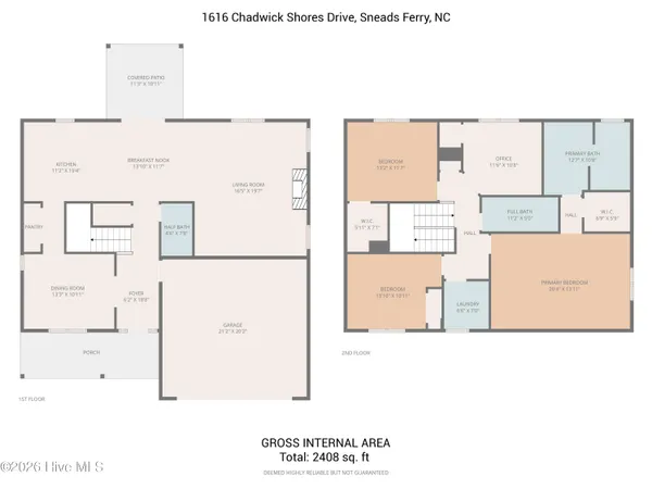 $485,000 | 1616 Chadwick Shores Drive, Sneads Ferry, NC 28460