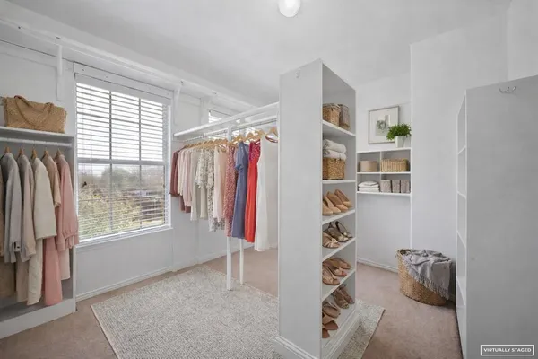 a view of walk in closet