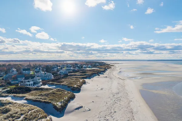 a view of beach and ocean