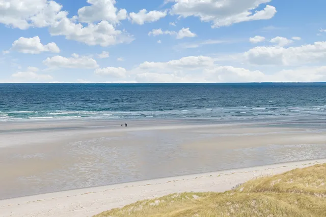 a view of an ocean and beach