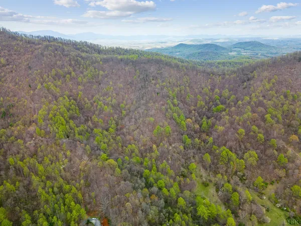 a view of mountain view with lots of trees