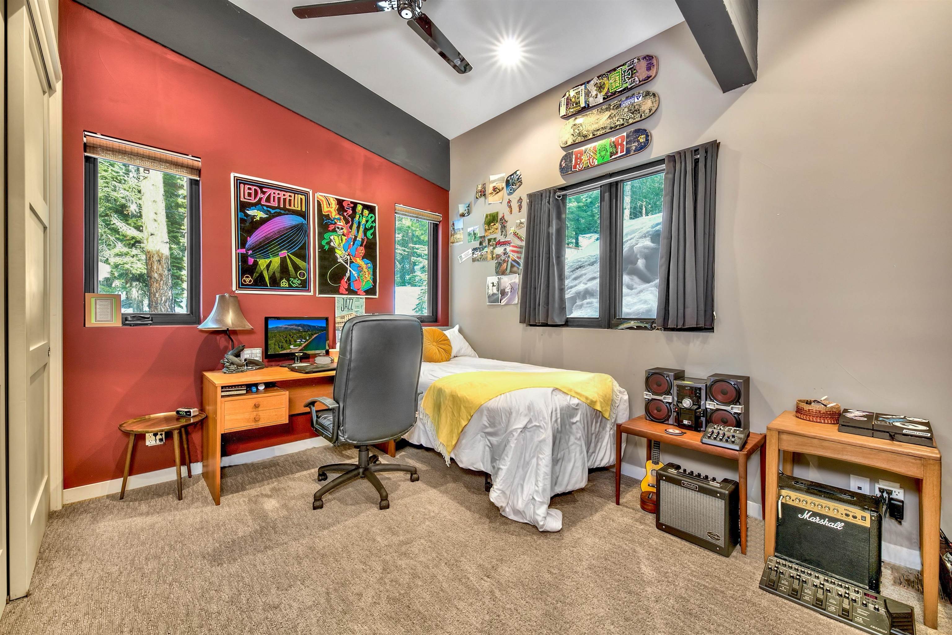 17144 Uxbridge Drive Truckee, CA 96161 - Photo 16 of 21 a bedroom with a bed and a window