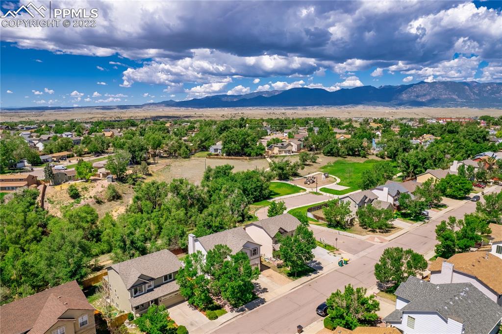 803 Ridgebury Place Fountain, CO 80817 - Photo 35 of 45 an aerial view of a residential houses with outdoor space and street view