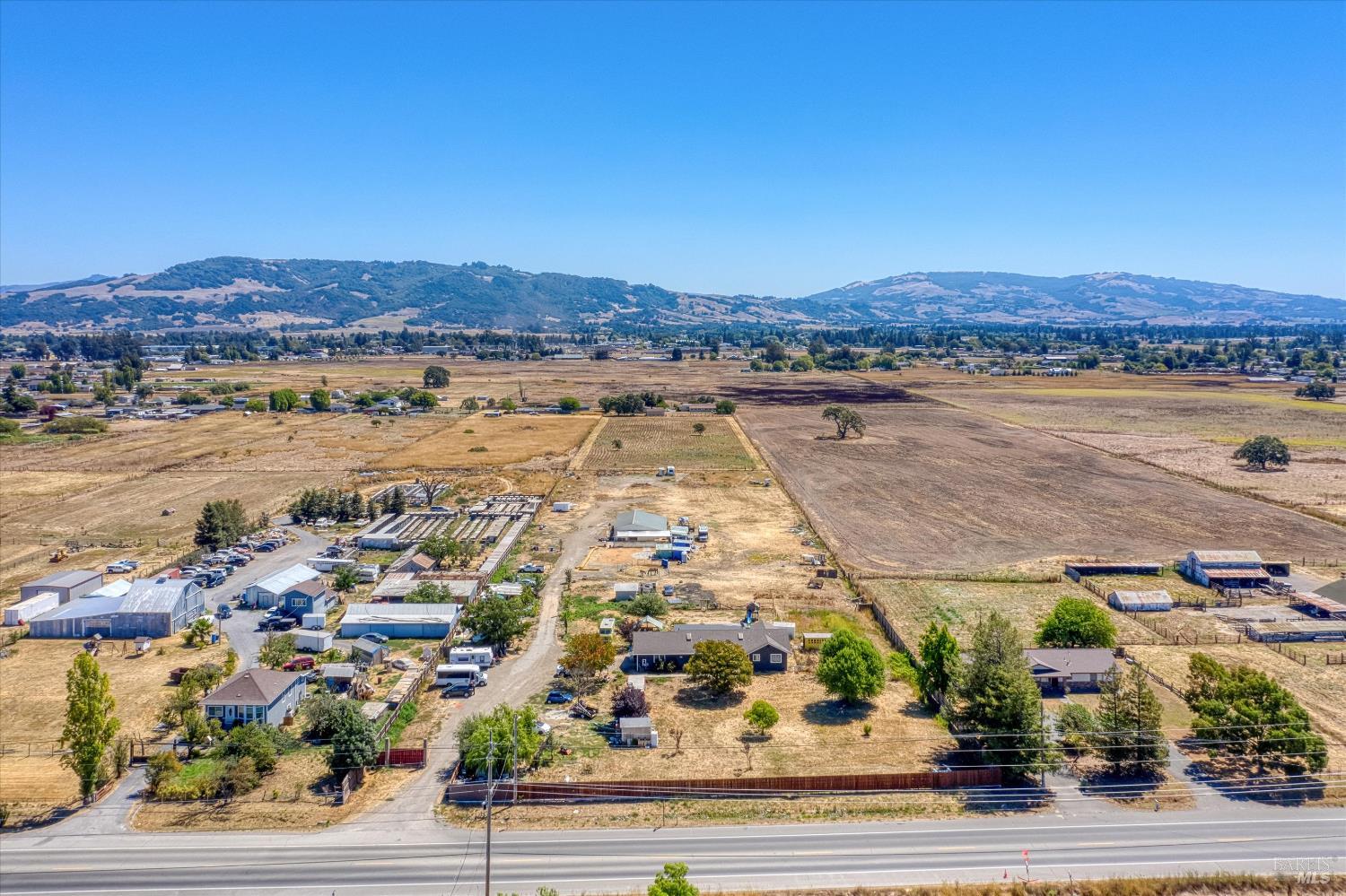 3980 Stony Point Road Santa Rosa, CA 95407 - Photo 37 of 42 an aerial view of residential houses with outdoor space